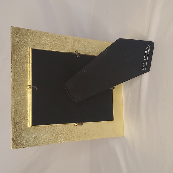 Hollywood Regency Frame Black and Gold Picture Frame Metal Max Studio 5x7 - Picture 5 of 7